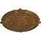 Ekena Millwork Attica Acanthus Leaf Medallion (Canopies up to 4 5/8"), 53 1/2"OD x 3 1/2"P, Smokey Topaz Crackle CM53ATSTC - alternate 2